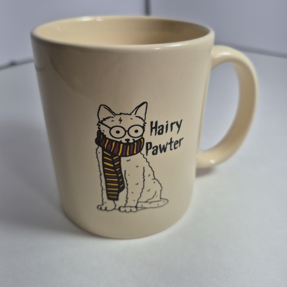 Harry Pawter Mug Cat   Hairy Pawter Potter Cat Scarf Mug Coffeen Tea Cup 11oz